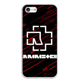 Чехол для iPhone 5/5S матовый с принтом Rammstein. в Екатеринбурге, Силикон | Область печати: задняя сторона чехла, без боковых панелей | music | rammstein | rock | индастриал метал | метал группа | музыка | музыкальная группа | немецкая метал группа | рамштайн | рок | хард рок