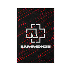 Обложка для паспорта матовая кожа с принтом Rammstein. в Екатеринбурге, натуральная матовая кожа | размер 19,3 х 13,7 см; прозрачные пластиковые крепления | music | rammstein | rock | индастриал метал | метал группа | музыка | музыкальная группа | немецкая метал группа | рамштайн | рок | хард рок