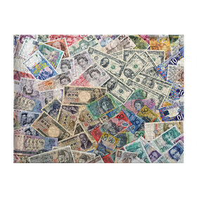 Обложка для студенческого билета с принтом Деньги в Екатеринбурге, натуральная кожа | Размер: 11*8 см; Печать на всей внешней стороне | Тематика изображения на принте: арт | банкноты | валюта | деньги | доллары | зеленый | иена | красный | серый | синий | фунт стерлингов | юани