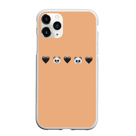 Чехол для iPhone 11 Pro Max матовый с принтом смайлы пандочки и сердечки в Екатеринбурге, Силикон |  | Тематика изображения на принте: панда | пандочка | пандочки | панды | панды и черные сердечки | сердечки | сердца | смайлики | смайлы | черное сердце