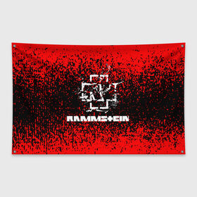Флаг-баннер с принтом Rammstein. в Екатеринбурге, 100% полиэстер | размер 67 х 109 см, плотность ткани — 95 г/м2; по краям флага есть четыре люверса для крепления | music | rammstein | rock | индастриал метал | метал группа | музыка | музыкальная группа | немецкая метал группа | рамштайн | рок | хард рок