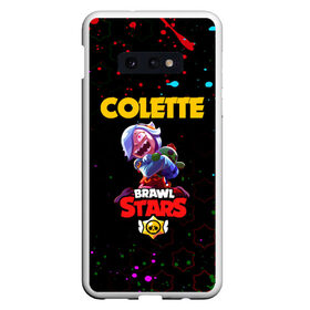 Чехол для Samsung S10E с принтом BRAWL STARS COLETTE. в Екатеринбурге, Силикон | Область печати: задняя сторона чехла, без боковых панелей | Тематика изображения на принте: 8 bit | brawl stars | colette | crow | gale | leon | max | mecha | mecha crow | mr.p | sally leon | shark | tara | virus 8 bit | werewolf leon | акула | берли | бравл старс | ворон | коллет | макс | оборотень