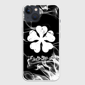 Чехол для iPhone 13 с принтом Black Clover with white smoke в Екатеринбурге,  |  | anime | black clover | аниме | боевик | буракку куро:ба | кино | комедия | магия | мультфильм | фэнтези | черный клевер | японская сёнэн манга