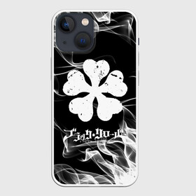 Чехол для iPhone 13 mini с принтом Black Clover with white smoke в Екатеринбурге,  |  | anime | black clover | аниме | боевик | буракку куро:ба | кино | комедия | магия | мультфильм | фэнтези | черный клевер | японская сёнэн манга
