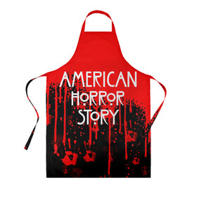 Фартук 3D с принтом American Horror Story. в Екатеринбурге, 100% полиэстер | общий размер — 65 х 85 см, ширина нагрудника — 26 см, горловина — 53 см, длина завязок — 54 см, общий обхват в поясе — 173 см. Принт на завязках и на горловине наносится с двух сторон, на основной части фартука — только с внешней стороны | american horror story | netflix | американ хоррор стори | американская история ужасов | драма | загадочные события | кино | мини сериал | нетфликс | очень странные дела | сериалы | триллер | ужасы | фантастика