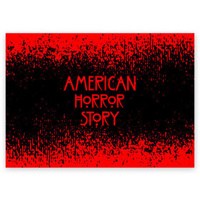 Поздравительная открытка с принтом American Horror Story. в Екатеринбурге, 100% бумага | плотность бумаги 280 г/м2, матовая, на обратной стороне линовка и место для марки
 | 