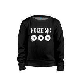 Детский свитшот хлопок с принтом Noize MC. в Екатеринбурге, 100% хлопок | круглый вырез горловины, эластичные манжеты, пояс и воротник | hip hop | noize mc | rock | актеры | иван алексеев | известные личности | ноиз мс | нойз мс | нойзе мс | певцы | рок | российские музыканты | хип хоп