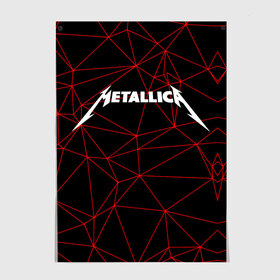 Постер с принтом Metallica. в Екатеринбурге, 100% бумага
 | бумага, плотность 150 мг. Матовая, но за счет высокого коэффициента гладкости имеет небольшой блеск и дает на свету блики, но в отличии от глянцевой бумаги не покрыта лаком | metallica | music | rock | американская рок группа | метал группа | металлика | музыка | рок | рок группа | трэш метал | хеви метал