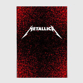 Постер с принтом Metallica. в Екатеринбурге, 100% бумага
 | бумага, плотность 150 мг. Матовая, но за счет высокого коэффициента гладкости имеет небольшой блеск и дает на свету блики, но в отличии от глянцевой бумаги не покрыта лаком | metallica | music | rock | американская рок группа | метал группа | металлика | музыка | рок | рок группа | трэш метал | хеви метал