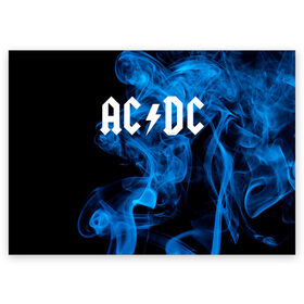 Поздравительная открытка с принтом AC/DC. в Екатеринбурге, 100% бумага | плотность бумаги 280 г/м2, матовая, на обратной стороне линовка и место для марки
 | ac dc | music | rock | австралийская рок группа | ас дс | асдс | блюз рок | музыка | переменный ток постоянный ток | рок | рок н ролл | хард рок | эй си ди си