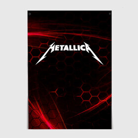 Постер с принтом Metallica. в Екатеринбурге, 100% бумага
 | бумага, плотность 150 мг. Матовая, но за счет высокого коэффициента гладкости имеет небольшой блеск и дает на свету блики, но в отличии от глянцевой бумаги не покрыта лаком | metallica | music | rock | американская рок группа | метал группа | металлика | музыка | рок | рок группа | трэш метал | хеви метал