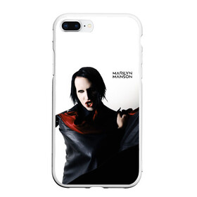 Чехол для iPhone 7Plus/8 Plus матовый с принтом Marilyn Manson в Екатеринбурге, Силикон | Область печати: задняя сторона чехла, без боковых панелей | art | logo | manson | marilyn | rock | usa | великий | лого | логотип | мэнсон | мэрилин | рок | ужасный