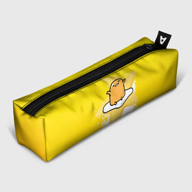 Пенал 3D с принтом Gudetama в Екатеринбурге, 100% полиэстер | плотная ткань, застежка на молнии | Тематика изображения на принте: gudetama | анимешное яйцо | гудетама | желток | стекающее яйцо | яичница