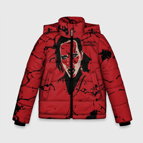 Зимняя куртка для мальчиков 3D с принтом Marilyn Manson в Екатеринбурге, ткань верха — 100% полиэстер; подклад — 100% полиэстер, утеплитель — 100% полиэстер | длина ниже бедра, удлиненная спинка, воротник стойка и отстегивающийся капюшон. Есть боковые карманы с листочкой на кнопках, утяжки по низу изделия и внутренний карман на молнии. 

Предусмотрены светоотражающий принт на спинке, радужный светоотражающий элемент на пуллере молнии и на резинке для утяжки | marilyn manson | nothing records | известность | музыка | рок группа