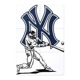 Магнитный плакат 2Х3 с принтом New York Yankees в Екатеринбурге, Полимерный материал с магнитным слоем | 6 деталей размером 9*9 см | ball | baseball | gamer | hit | new york | sport | usa | yankees | баттер | бейсбол | игрок | мяч | нью йорк | спорт | сша | удар