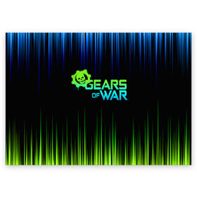 Поздравительная открытка с принтом GEARS OF WAR в Екатеринбурге, 100% бумага | плотность бумаги 280 г/м2, матовая, на обратной стороне линовка и место для марки
 | gears | gears 5 | gears of war | gears of war 5 | шестерёнки