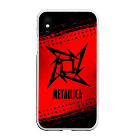 Чехол для iPhone XS Max матовый с принтом METALLICA МЕТАЛЛИКА в Екатеринбурге, Силикон | Область печати: задняя сторона чехла, без боковых панелей | hetfield | james | logo | metal | metalica | metallica | music | rock | star | джеймс | звезда | знак | ларс | лого | логотип | логотипы | метал | металика | металлика | музыка | рок | символ | символы | ульрих | хэтфилд