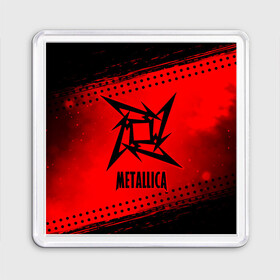 Магнит 55*55 с принтом METALLICA / МЕТАЛЛИКА в Екатеринбурге, Пластик | Размер: 65*65 мм; Размер печати: 55*55 мм | hetfield | james | logo | metal | metalica | metallica | music | rock | star | джеймс | звезда | знак | ларс | лого | логотип | логотипы | метал | металика | металлика | музыка | рок | символ | символы | ульрих | хэтфилд