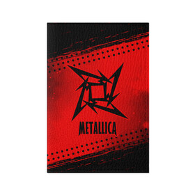 Обложка для паспорта матовая кожа с принтом METALLICA / МЕТАЛЛИКА в Екатеринбурге, натуральная матовая кожа | размер 19,3 х 13,7 см; прозрачные пластиковые крепления | Тематика изображения на принте: hetfield | james | logo | metal | metalica | metallica | music | rock | star | джеймс | звезда | знак | ларс | лого | логотип | логотипы | метал | металика | металлика | музыка | рок | символ | символы | ульрих | хэтфилд