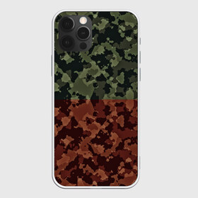 Чехол для iPhone 12 Pro Max с принтом Двойной камуфляж в Екатеринбурге, Силикон |  | военное | двойной камуфляж | камуфляж | милитари | текстура
