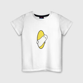 Детская футболка хлопок с принтом Portal 2 (парная) в Екатеринбурге, 100% хлопок | круглый вырез горловины, полуприлегающий силуэт, длина до линии бедер | game | portal | арт | игра | на двоих | парная | портал | прикол | рисунок | телепортация | человечек