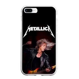 Чехол для iPhone 7Plus/8 Plus матовый с принтом Metallica Kirk Hammett в Екатеринбурге, Силикон | Область печати: задняя сторона чехла, без боковых панелей | guitar | guitarist | heavy | kirk hammett | metall | metallica | rock | trash | кирк хэммит | металл | металлика | рок | хэви