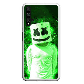 Чехол для Honor 20 с принтом MARSHMELLO в Екатеринбурге, Силикон | Область печати: задняя сторона чехла, без боковых панелей | fortnite | marshmallo | marshmallow | marshmello | marshmellow | маршмелло | маршмеллоу | розы | фортнайт