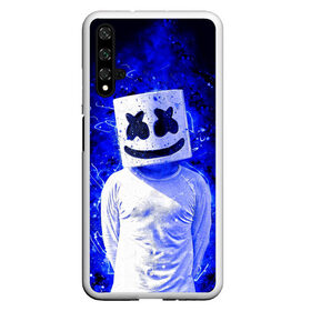 Чехол для Honor 20 с принтом MARSHMELLO в Екатеринбурге, Силикон | Область печати: задняя сторона чехла, без боковых панелей | fortnite | marshmallo | marshmallow | marshmello | marshmellow | маршмелло | маршмеллоу | розы | фортнайт