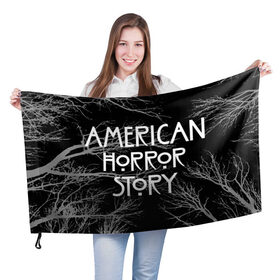 Флаг 3D с принтом American Horror Story. в Екатеринбурге, 100% полиэстер | плотность ткани — 95 г/м2, размер — 67 х 109 см. Принт наносится с одной стороны | american horror story | netflix | американ хоррор стори | американская история ужасов | драма | загадочные события | кино | мини сериал | нетфликс | очень странные дела | сериалы | триллер | ужасы | фантастика