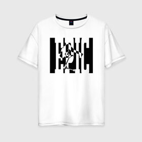Женская футболка хлопок Oversize с принтом Самокат трюковый EPIC в Екатеринбурге, 100% хлопок | свободный крой, круглый ворот, спущенный рукав, длина до линии бедер
 | 