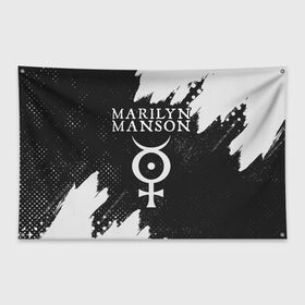 Флаг-баннер с принтом MARILYN MANSON / М. МЭНСОН в Екатеринбурге, 100% полиэстер | размер 67 х 109 см, плотность ткани — 95 г/м2; по краям флага есть четыре люверса для крепления | logo | manson | marilyn | music | rock | группа | лого | логотип | логотипы | менсон | мерилин | мерлин | музыка | мэнсон | мэрилин | рок | символ