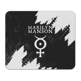 Коврик для мышки прямоугольный с принтом MARILYN MANSON / М. МЭНСОН в Екатеринбурге, натуральный каучук | размер 230 х 185 мм; запечатка лицевой стороны | logo | manson | marilyn | music | rock | группа | лого | логотип | логотипы | менсон | мерилин | мерлин | музыка | мэнсон | мэрилин | рок | символ