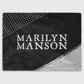 Плед 3D с принтом MARILYN MANSON / М. МЭНСОН в Екатеринбурге, 100% полиэстер | закругленные углы, все края обработаны. Ткань не мнется и не растягивается | Тематика изображения на принте: logo | manson | marilyn | music | rock | группа | лого | логотип | логотипы | менсон | мерилин | мерлин | музыка | мэнсон | мэрилин | рок | символ