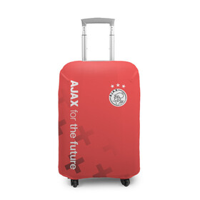 Чехол для чемодана 3D с принтом Ajax Amsterdam в Екатеринбурге, 86% полиэфир, 14% спандекс | двустороннее нанесение принта, прорези для ручек и колес | ajax | fc ajax | аякс | фк аякс | футбол