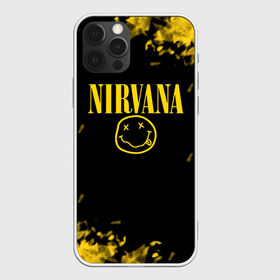 Чехол для iPhone 12 Pro Max с принтом NIRVANA в Екатеринбурге, Силикон |  | nirvana | smile | курт кобейн | нирвана | смайл