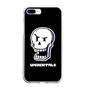 Чехол для iPhone 7Plus/8 Plus матовый с принтом UNDERTALE в Екатеринбурге, Силикон | Область печати: задняя сторона чехла, без боковых панелей | Тематика изображения на принте: sans | undertale | андертале | андертейл | игра | подземная история | подземная сказка | санс | ундертале