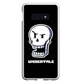 Чехол для Samsung S10E с принтом UNDERTALE в Екатеринбурге, Силикон | Область печати: задняя сторона чехла, без боковых панелей | sans | undertale | андертале | андертейл | игра | подземная история | подземная сказка | санс | ундертале