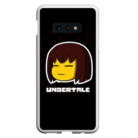 Чехол для Samsung S10E с принтом UNDERTALE в Екатеринбурге, Силикон | Область печати: задняя сторона чехла, без боковых панелей | sans | undertale | андертале | андертейл | игра | подземная история | подземная сказка | санс | ундертале