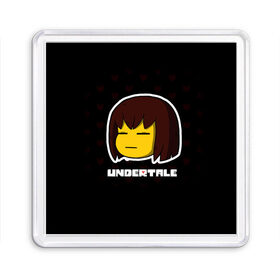 Магнит 55*55 с принтом UNDERTALE в Екатеринбурге, Пластик | Размер: 65*65 мм; Размер печати: 55*55 мм | sans | undertale | андертале | андертейл | игра | подземная история | подземная сказка | санс | ундертале