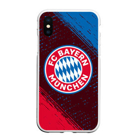 Чехол для iPhone XS Max матовый с принтом FC BAYERN / БАВАРИЯ в Екатеринбурге, Силикон | Область печати: задняя сторона чехла, без боковых панелей | bayern | club | fc | footbal | logo | бавария | знак | клуб | лого | логотип | логотипы | символ | символы | форма | футбол | футбольная | футбольный