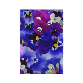 Обложка для паспорта матовая кожа с принтом Акварельные Цветы в Екатеринбурге, натуральная матовая кожа | размер 19,3 х 13,7 см; прозрачные пластиковые крепления | flower | flowers | акварель | акварельные цветы | краска | краски | незабудка | рисунок | фиалка | фиалки | цветки | цветочки | цветы