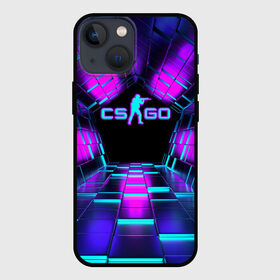 Чехол для iPhone 13 mini с принтом CS GO Neon Cubes в Екатеринбурге,  |  | Тематика изображения на принте: beast | counter strike | cs | cs go | csgo | cubes | game | howl | hyper | hyperbeast | logo cs go | neon | аркада | вой | гипер бест | го | игра | компьютерная игра | контр страйк | контра | кс | кс гов | кубы | логотип кс го | неон | оружие 