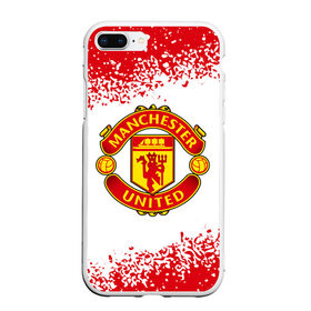 Чехол для iPhone 7Plus/8 Plus матовый с принтом MANCHESTER UNITED в Екатеринбурге, Силикон | Область печати: задняя сторона чехла, без боковых панелей | club | footbal | logo | manchester | united | знак | клуб | лого | логотип | логотипы | манчестер | символ | символы | форма | футбол | футбольная | футбольный | юнайтед