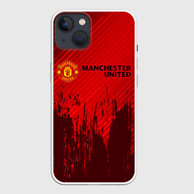 Чехол для iPhone 13 с принтом MANCHESTER UNITED в Екатеринбурге,  |  | club | footbal | logo | manchester | united | знак | клуб | лого | логотип | логотипы | манчестер | символ | символы | форма | футбол | футбольная | футбольный | юнайтед