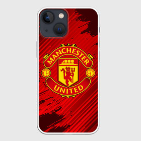 Чехол для iPhone 13 mini с принтом MANCHESTER UNITED в Екатеринбурге,  |  | club | footbal | logo | manchester | united | знак | клуб | лого | логотип | логотипы | манчестер | символ | символы | форма | футбол | футбольная | футбольный | юнайтед