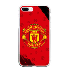 Чехол для iPhone 7Plus/8 Plus матовый с принтом MANCHESTER UNITED в Екатеринбурге, Силикон | Область печати: задняя сторона чехла, без боковых панелей | club | footbal | logo | manchester | united | знак | клуб | лого | логотип | логотипы | манчестер | символ | символы | форма | футбол | футбольная | футбольный | юнайтед