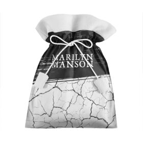 Подарочный 3D мешок с принтом MARILYN MANSON / М. МЭНСОН в Екатеринбурге, 100% полиэстер | Размер: 29*39 см | 
