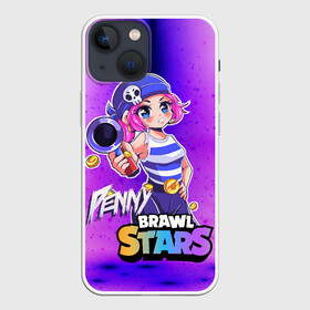 Чехол для iPhone 13 mini с принтом Penny Brawl Stars в Екатеринбурге,  |  | anime | brawl | brawl stars | brawlstars | brawl_stars | panny | peny | аниме | бравл | бравлстарс | девочка | девочка в шкуре медведя | девушка | манга | пени | пини