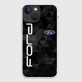 Чехол для iPhone 13 mini с принтом FORD в Екатеринбурге,  |  | Тематика изображения на принте: ford | авто | автомобиль | логотип | марка | машина | надпись | текстура | форд