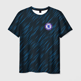 Мужская футболка 3D с принтом Челси | Chelsea в Екатеринбурге, 100% полиэфир | прямой крой, круглый вырез горловины, длина до линии бедер | 